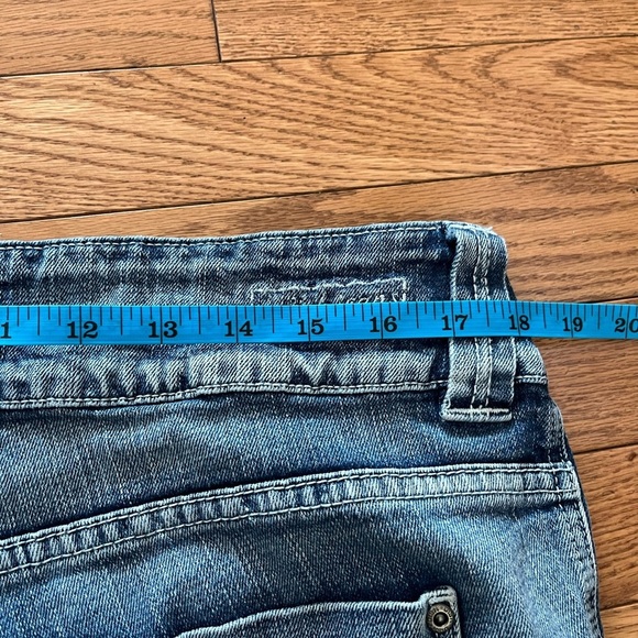 [14/36]]WMN Dish Jeans Blue Bermuda Denim Shorts - Picture 9 of 12